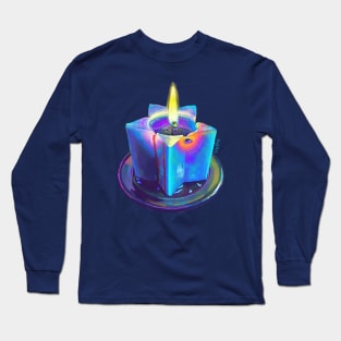 Handmade Starshaped Glowing Candle Long Sleeve T-Shirt